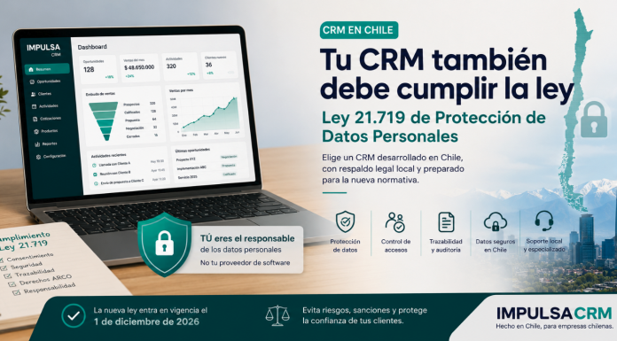CRM en Chile y la nueva Ley 21.719: por qué elegir un CRM preparado para la legislación chilena será una ventaja competitiva